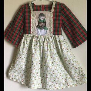 1970’s Handmade Vintage Snowman Gingham dress